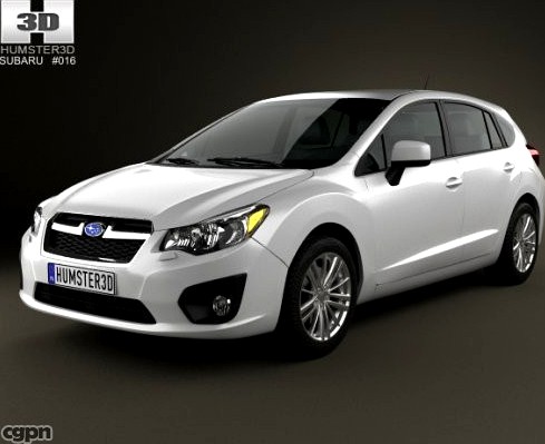 Subaru Impreza hatchback 20123d model