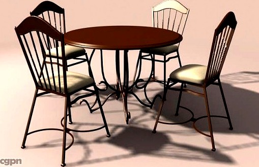 Dining Table - Four seater3d model