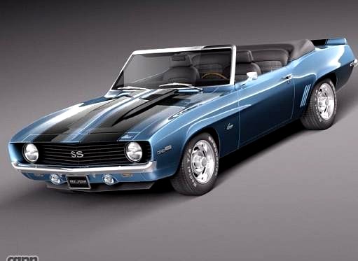 Chevrolet Camaro 1969 SS convertible3d model