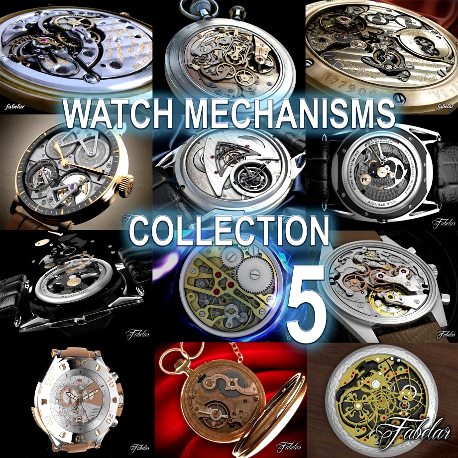 Watch mechanisms coll 53d model