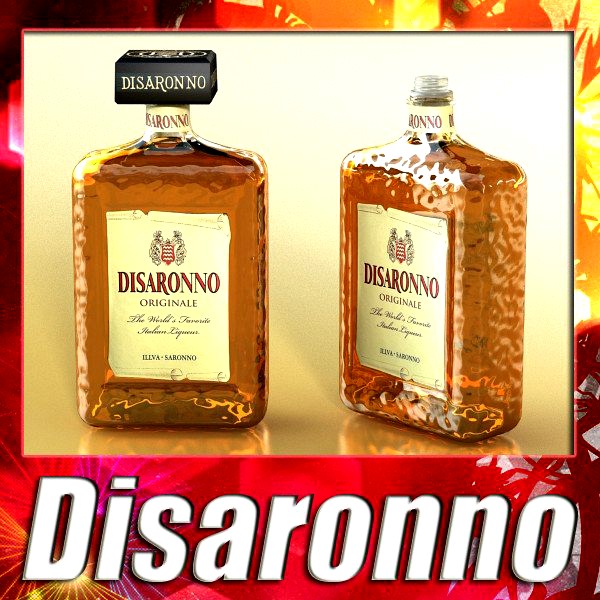 Liquor Bottle : Disaronno3d model