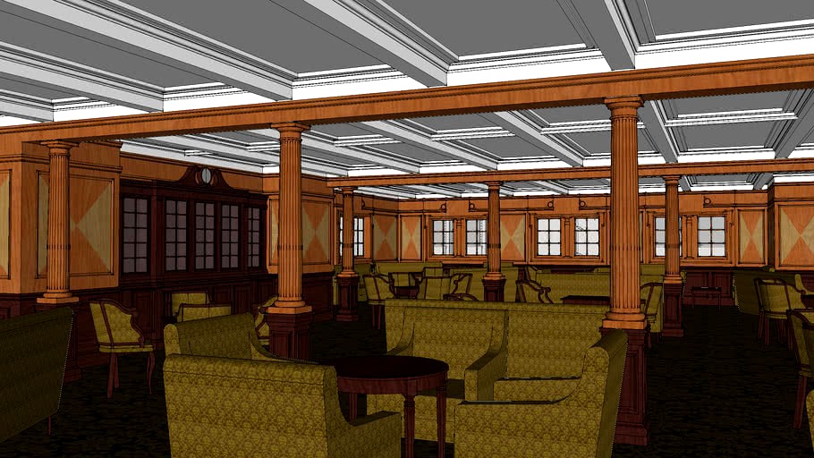 RMS Titanic 2nd Class Library