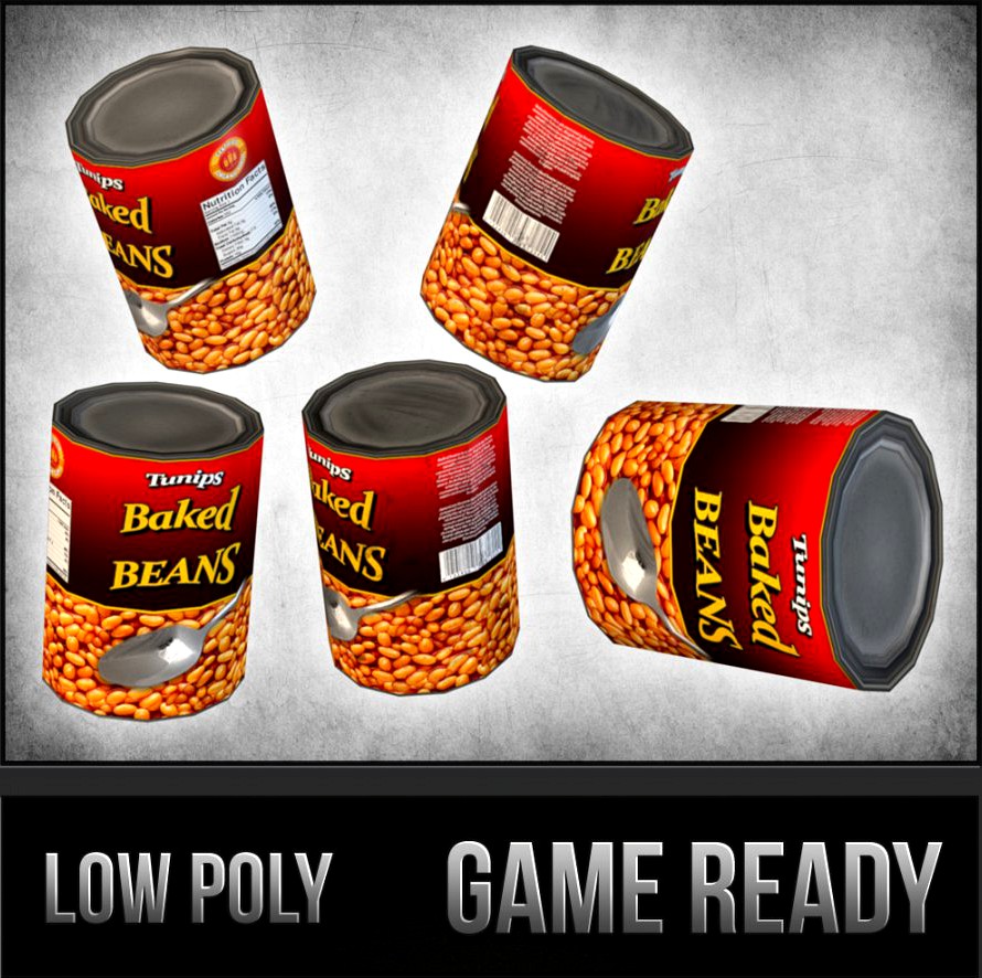 Canned Beans3d model