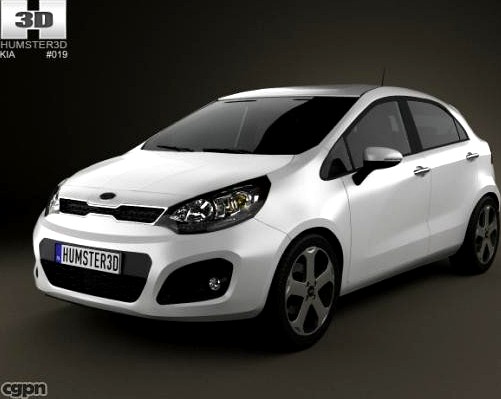 Kia Rio hatchback 5-door with HQ interior 20113d model