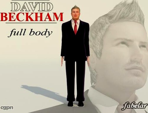 David Beckham Full Body3d model