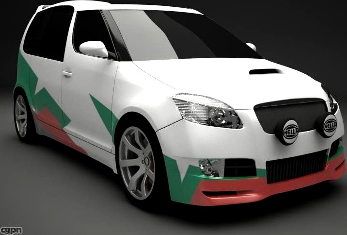 Skoda Roomster WRC3d model