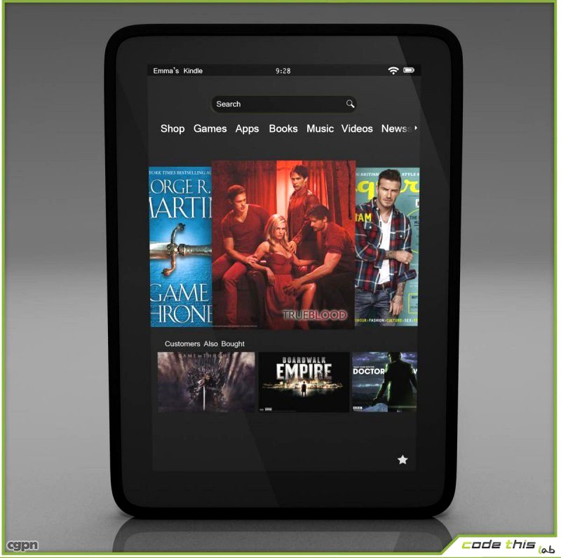 Kindle Fire3d model