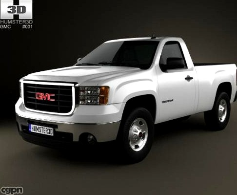 GMC Sierra Regular Cab Standard Box 20113d model