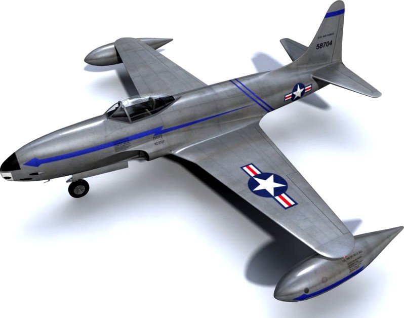 P-80 (F-80) Shooting Star3d model