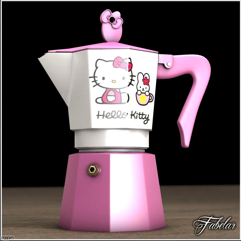 Hello Kitty moka 23d model