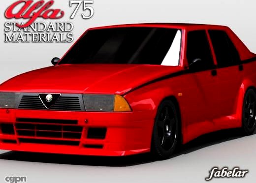 Alfa 75 std mat3d model