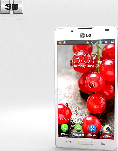 LG Optimus L7 II P713 White3d model