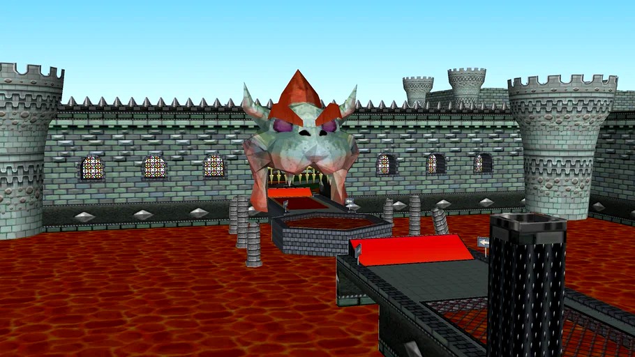 Bowser's Castle (N64) Remake MKWII Custom Track