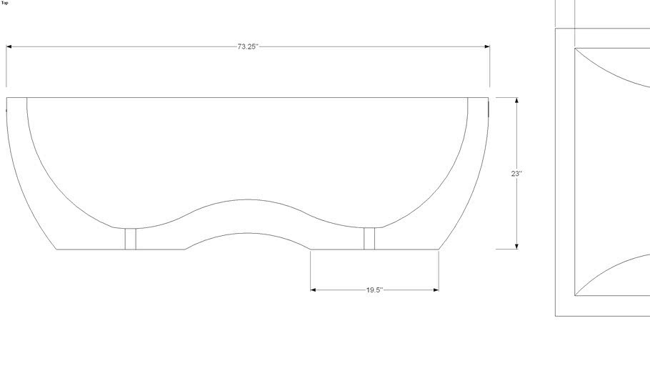 Concrete Water Feature - Concrete Soaking Tub