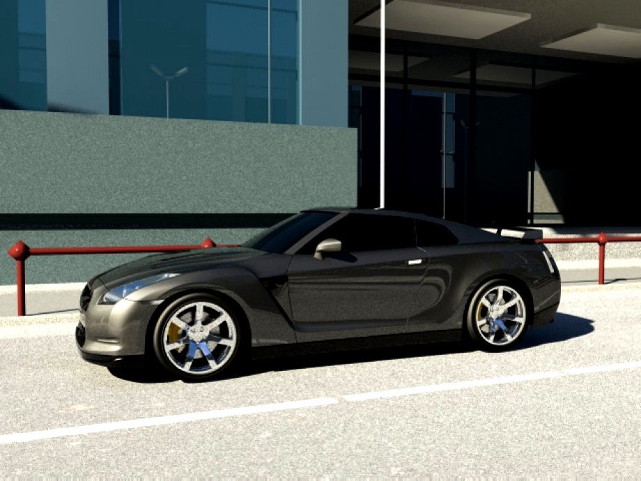 NISSAN GTR 20083d model