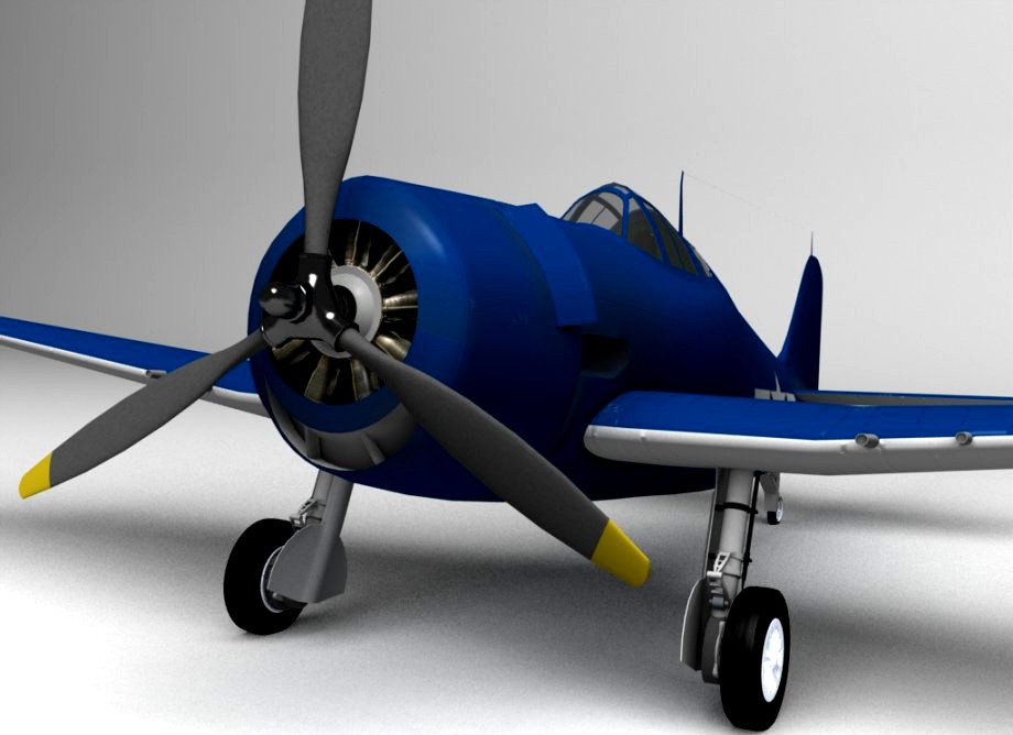 Grunman F6F Hellcat3d model