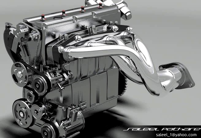 Engine Inline 43d model