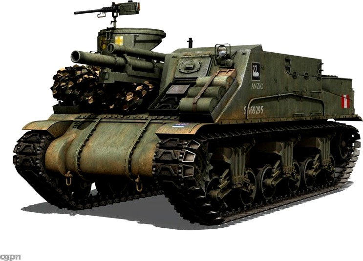 M7 Priest - British Army3d model