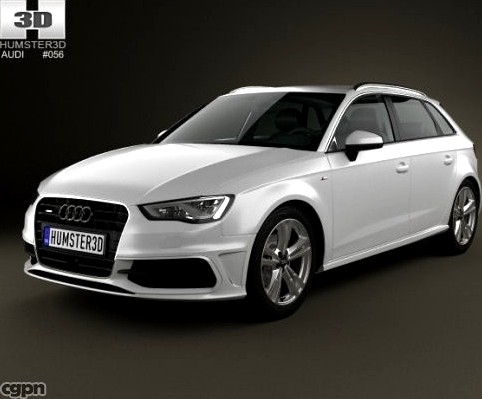 Audi A3 Sportback S-Line 20133d model