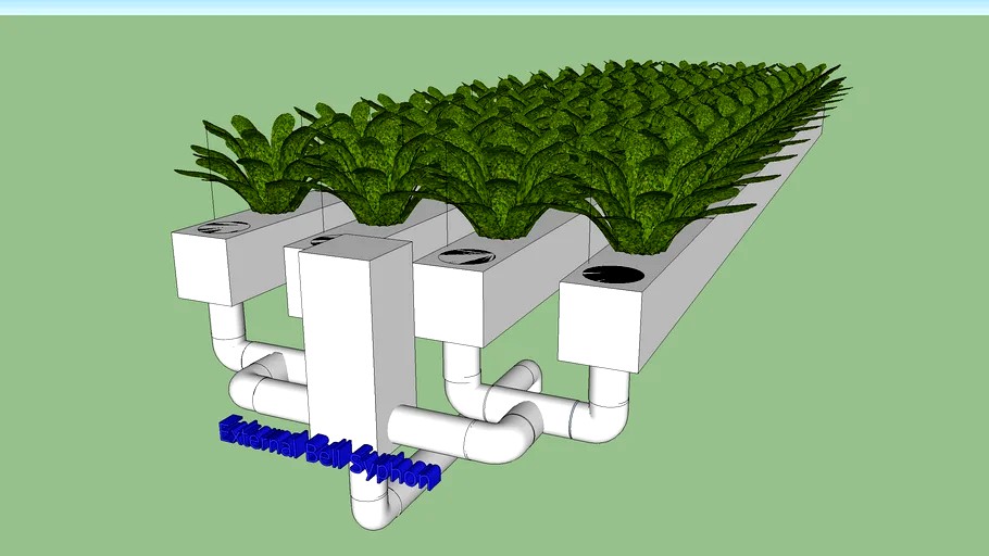 Flood and Drain/ NFT Hybrid Grow Pipes