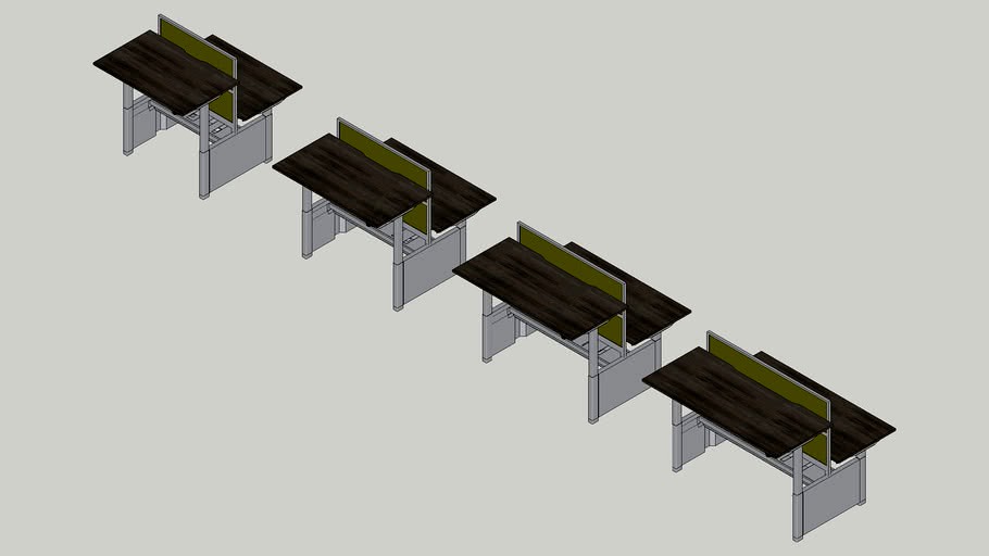 Rectangular Desk 1600 Deep