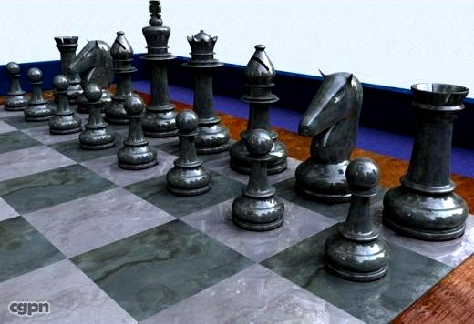 Chess Set, Double Edition3d model