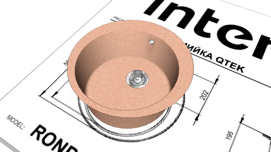 Мойка Interline RONDO Avena (Vray 2.0)