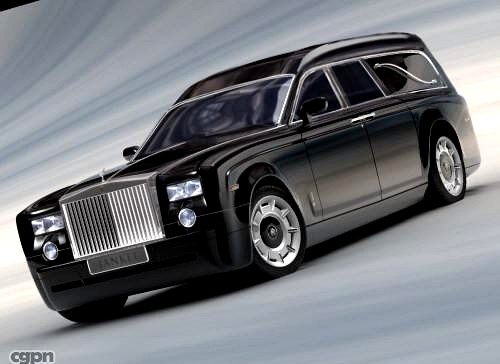 Rolls Royce Funeral Car3d model