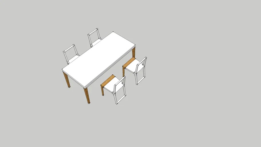 Branco Lisboa Table Chair
