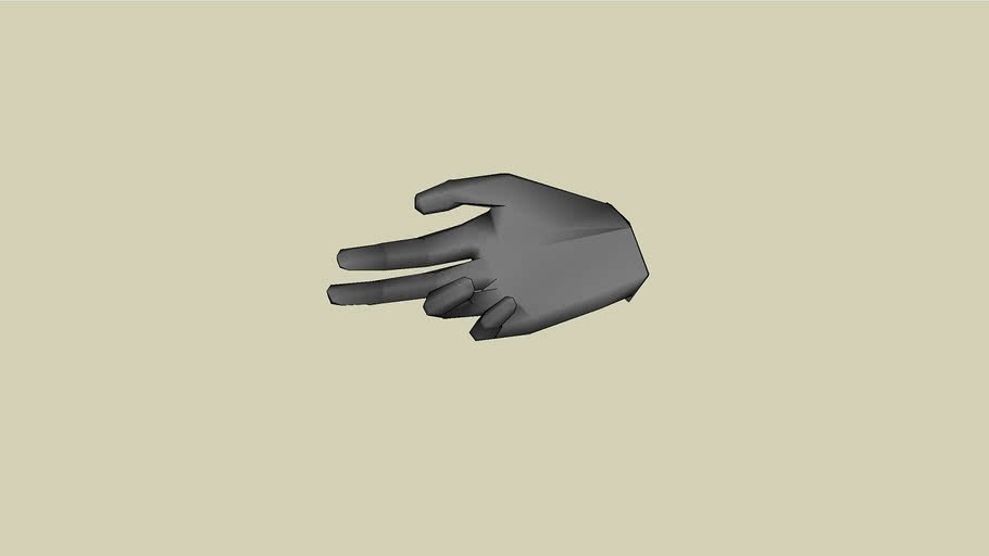 3D Hand Arm hand finger