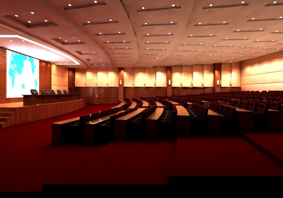 Auditorium room 0113d model