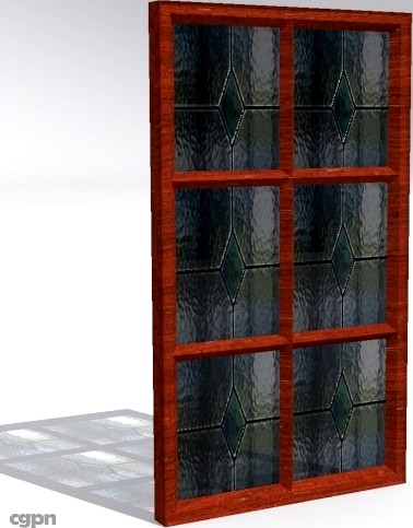 Colored window3d model