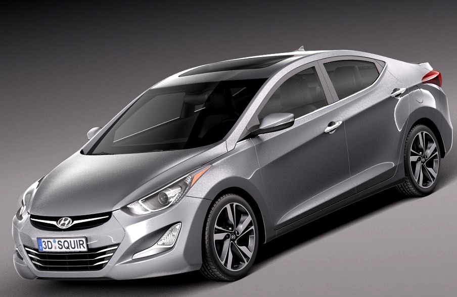 Hyundai Elantra Sedan 20143d model