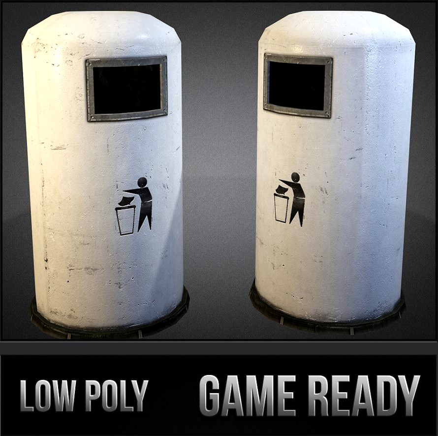 Trashbin3d model