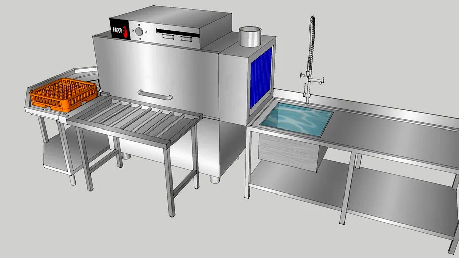 Lavavajillas de arrastre de cestas fagor fl-160d