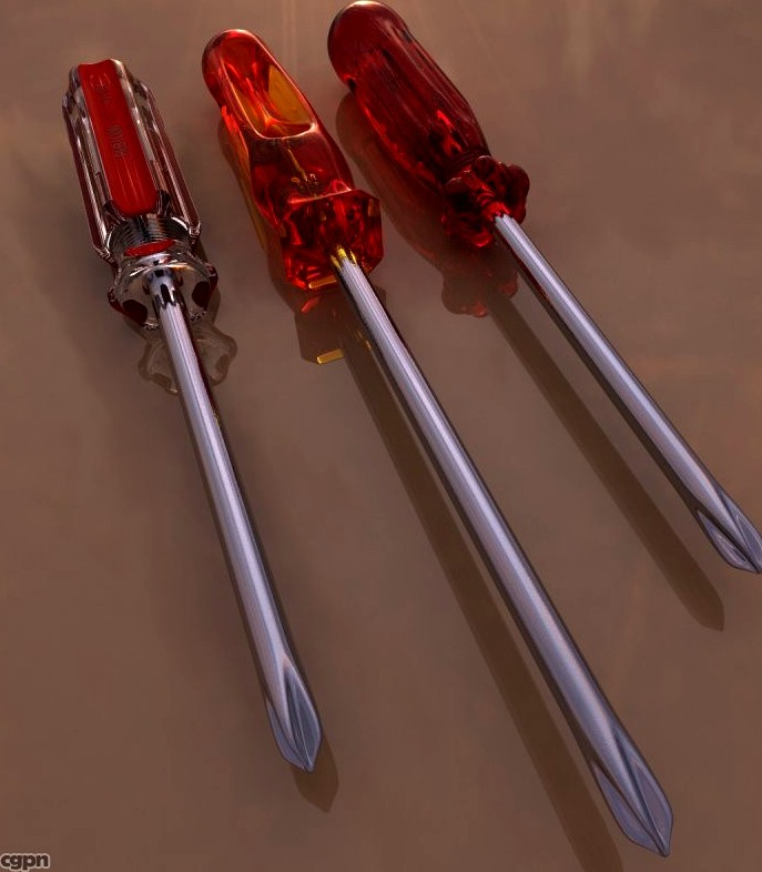 Phillips Screwdrivers Pack3d model