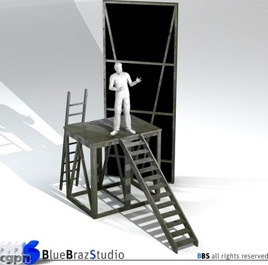 Theater elements3d model
