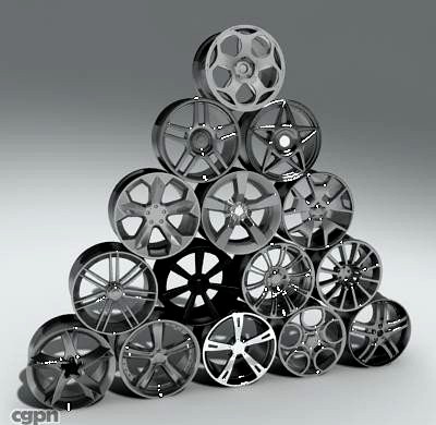 Rims collection3d model