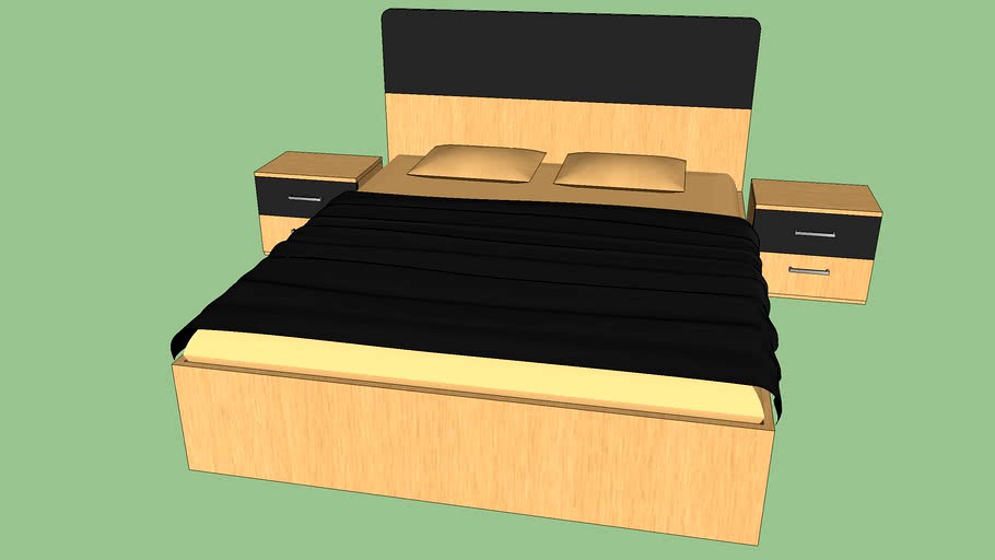 bed bedside modern