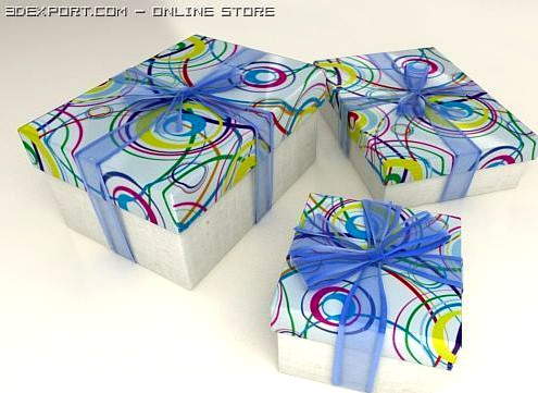 Gift boxes 3D Model