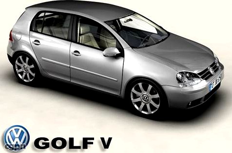 VW Golf V3d model