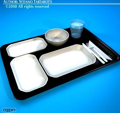 Tray food3d model