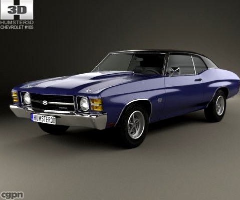 Chevrolet Chevelle SS 454 LS5 convertible 19713d model