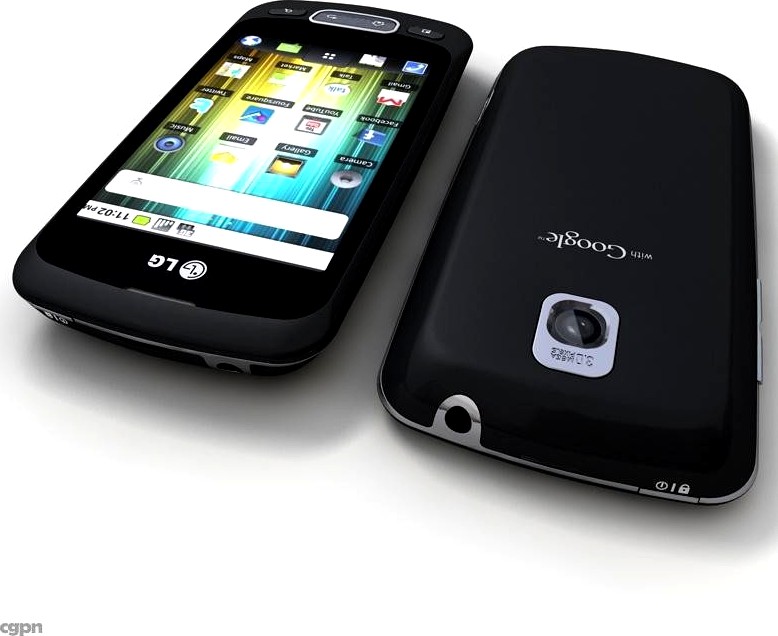 LG OPTIMUS ONE - P500 ANDROID PHONE3d model