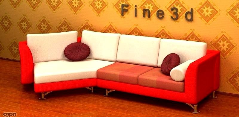 01-Multiplayer sofa-0333d model