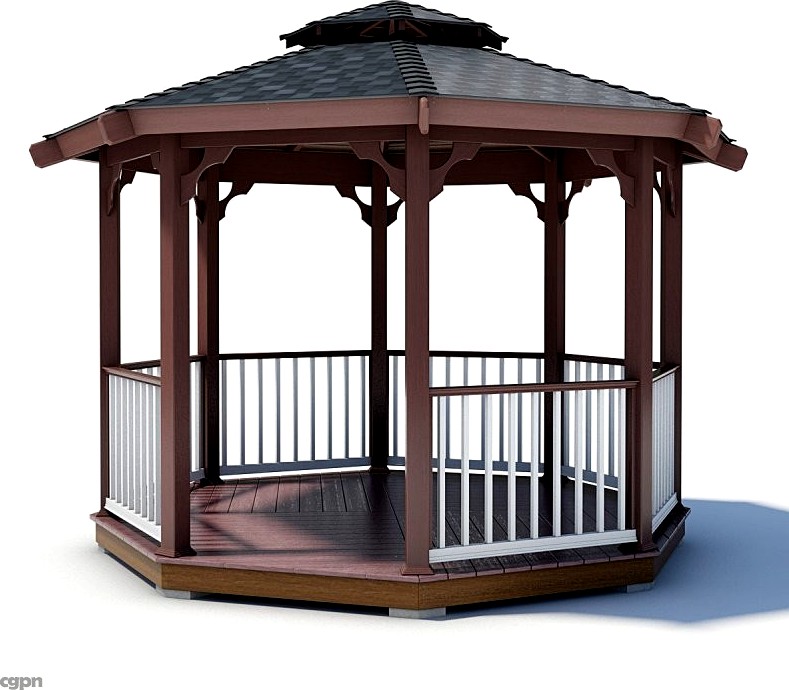 Gazebo 013d model