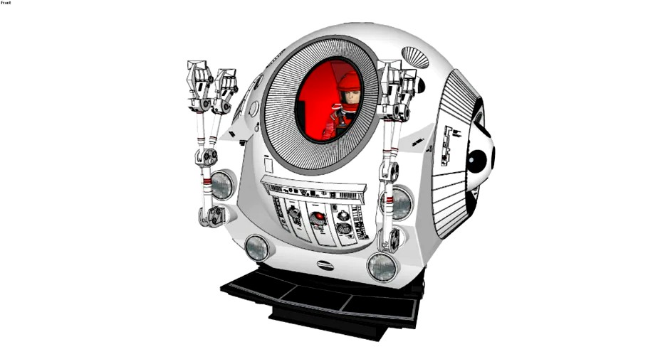 2001 Series - Discovery 1 EVA Pod + Astronaut