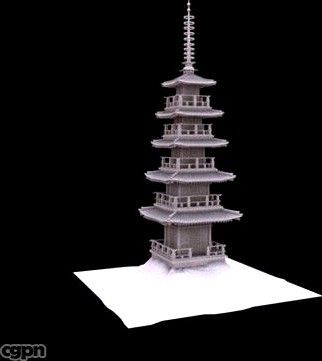 pagoda3d model