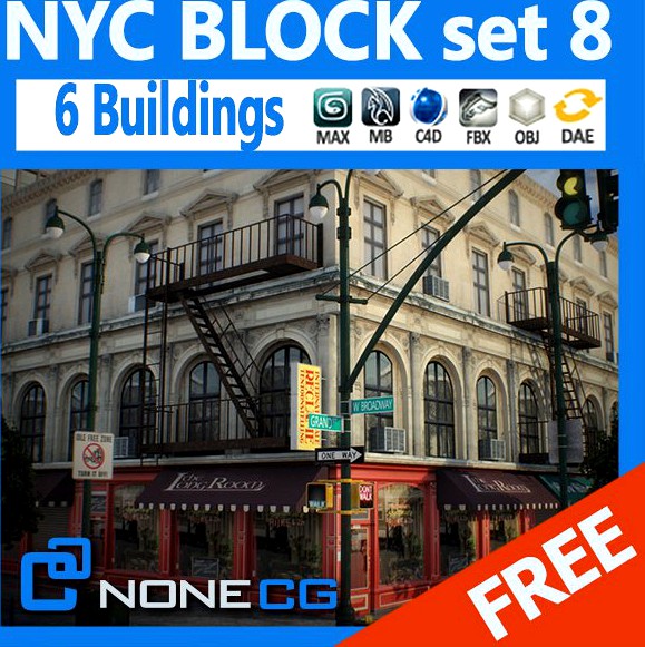 New York City Block #83d model