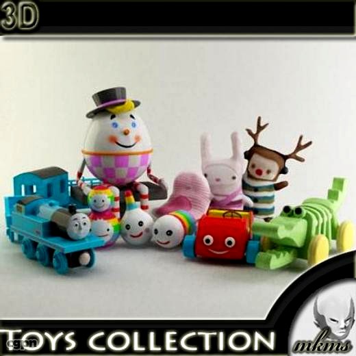 Toys collection3d model